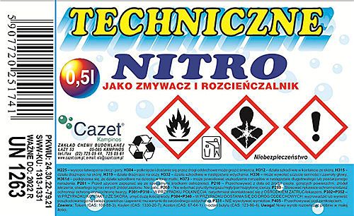 TECHNICZNE  NITRO PKWiU 24.30.22-79.21